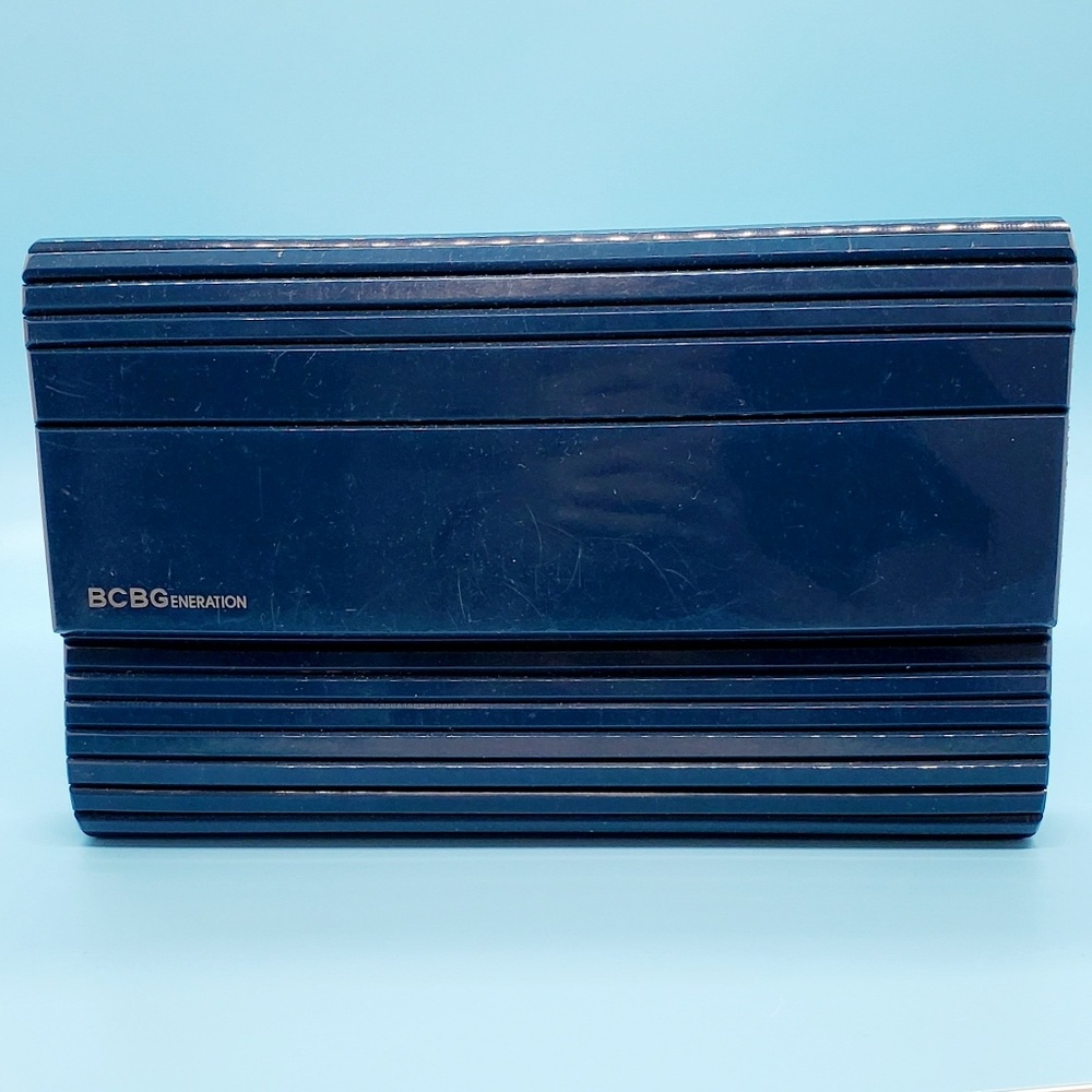 Bcbgeneration Dark Teal Green Snap Shut Clutch Nw… - image 2